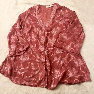 *VINTAGE* Victoria’s Secret Gold Label Nightshirt Mauve Floral